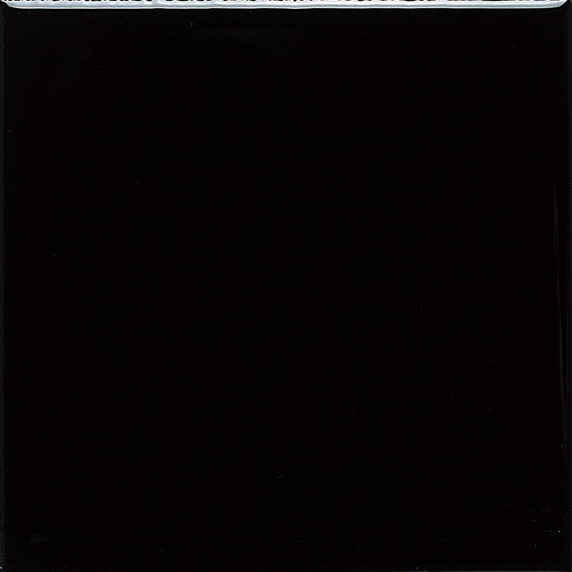 Daltile Color Wheel Linear Black S4489MOD Bullnose 8" Side Glossy Wall Tile Trim