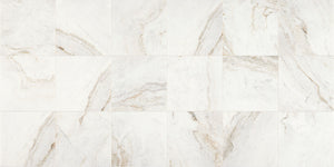 Daltile Marble Daphne White Rectangle 12x24 Honed Stone Tile