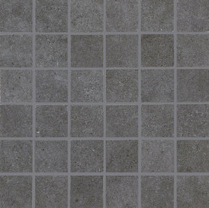 Daltile Haut Monde Empire Black Straight Joint 2x2 Matte Mosaic Tile