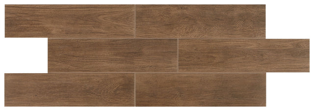 Daltile Willow Bend Dark Brown Plank 6x24 Matte Floor Tile