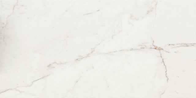 Marazzi Classentino Marble Palazzo White Rectangle 24x48 Polished Floor Tile