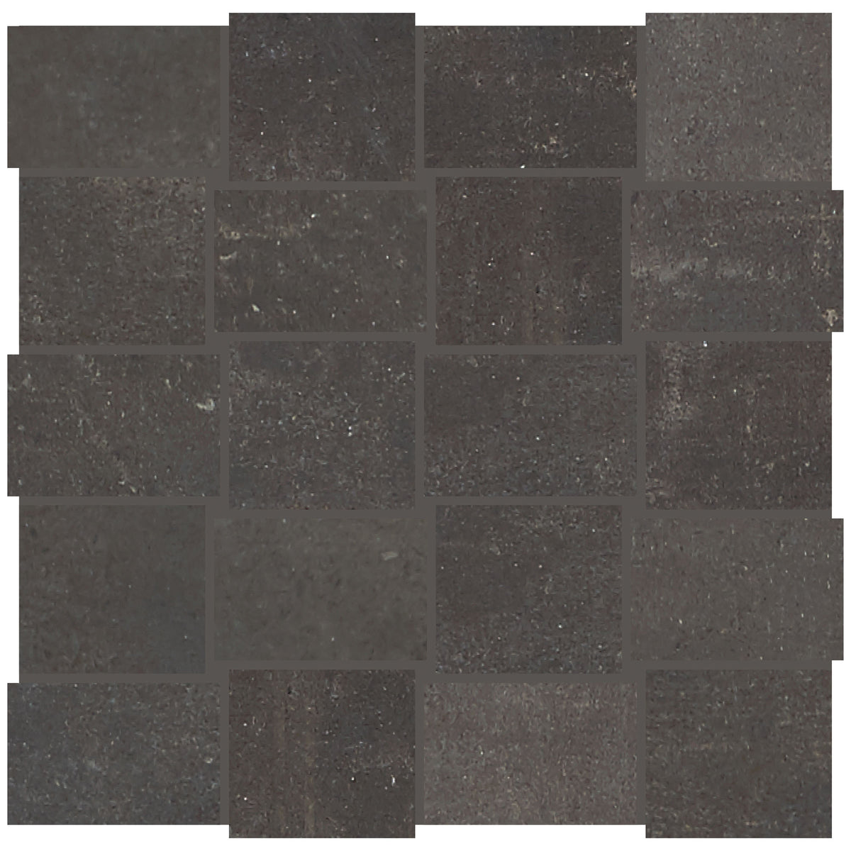 American Olean Union Black Nickel Modern Weave 2x3 Matte Mosaic Tile