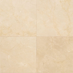 American Olean Marble Crema Marfil Elegance Rectangle 12x24 Honed Stone Tile