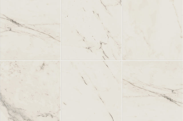 Marazzi Classentino Marble Palazzo White Square 24x24 Matte Floor Tile