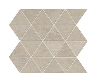 Daltile Chord Canon Grey Triangle 3x3 Matte Mosaic Tile