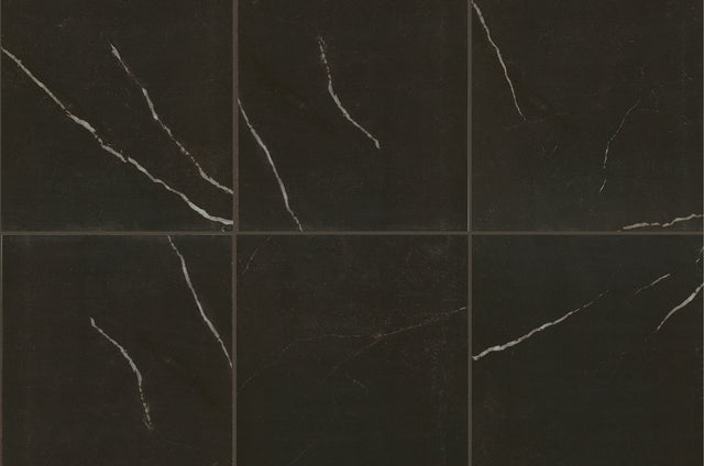 Marazzi Classentino Marble Centurio Black Square 24x24 Matte Floor Tile