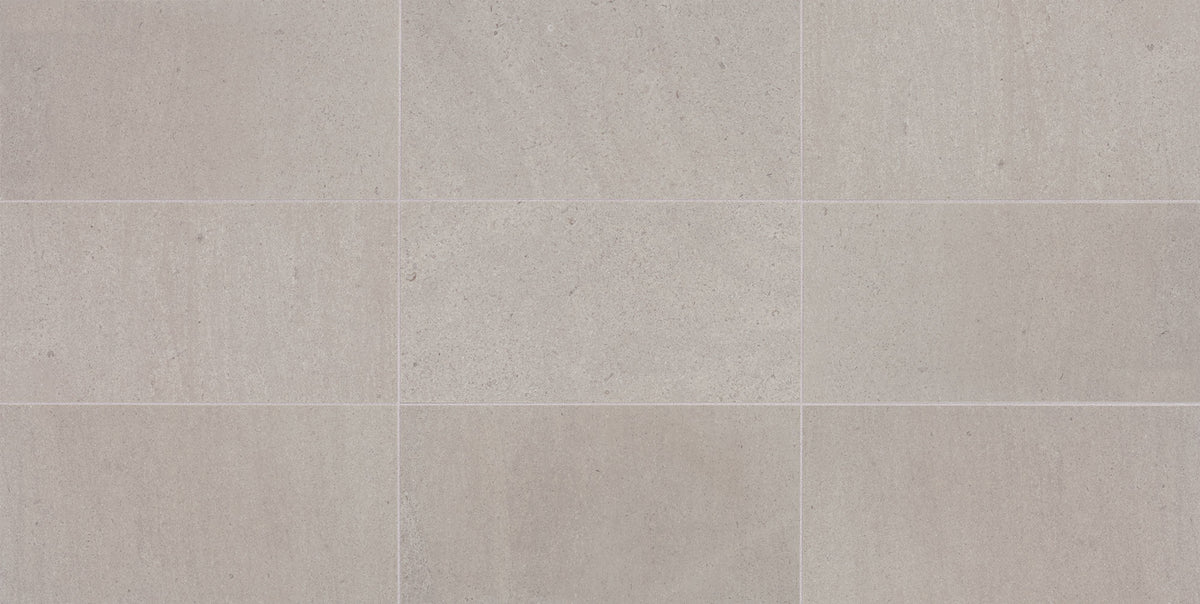 American Olean Candora Demure Gray Rectangle 12x24 Polished Stone Tile