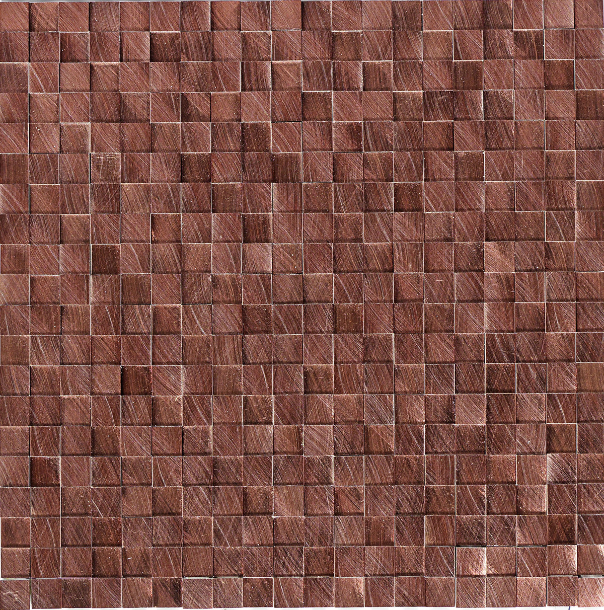 Daltile Structure Copper 3D Cube 1/2x1/2 Satin Mosaic Tile
