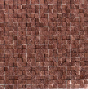 Daltile Structure Copper 3D Cube 1/2x1/2 Satin Mosaic Tile