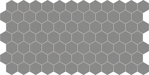 Daltile Keystones Suede Gray Hexagon 2 Textured Mosaic Tile