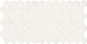 Daltile Keystones Arctic White Hexagon 1x1 Matte Mosaic Tile
