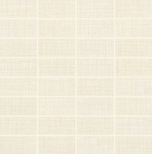 Daltile Fabric Art Modern Textile Beige Straight Joint 1x3 Matte Mosaic Tile