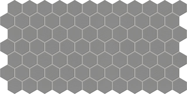 Daltile Keystones Suede Gray Hexagon 1 Matte Mosaic Tile