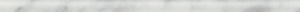 Daltile Marble Carrara White 1/212PPR Petite Pencil Rail Honed Stone Tile Trim