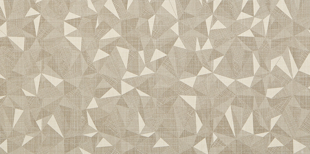 Daltile Fabric Art Natural Prism Rectangle 12x24 Modern Kaleidoscope Matte Floor Tile