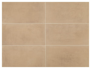 Marazzi Moroccan Concrete Ochre Rectangle 12x24 Stepwise Matte Floor Tile