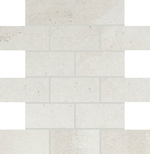 Daltile Modern Hearth White Ash Brick Joint 2x4 Matte Mosaic Tile