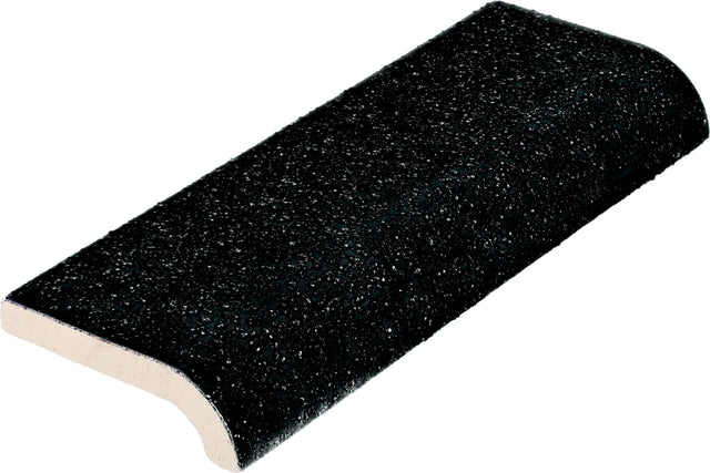 Daltile Color Wheel Splash Black A4200 Radius Bullnose Abrasive Wall Tile Trim