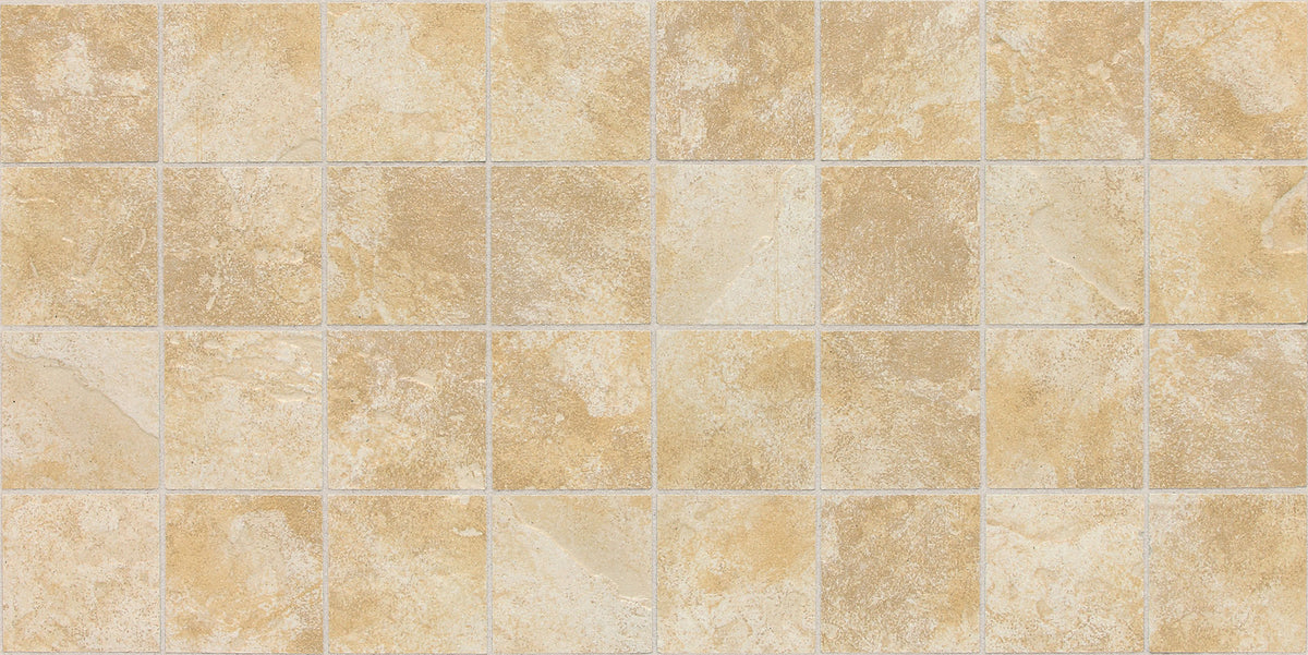 Daltile Continental Slate Persian Gold Straight Joint 3x3 Matte Mosaic Tile