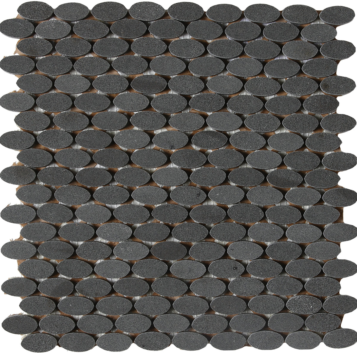 Daltile Stone a la Mod Urban Bluestone Oval 1 1/2x3/4 Polished Mosaic Natural Stone Tile