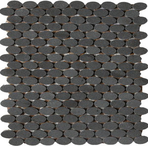 Daltile Stone a la Mod Urban Bluestone Oval 1 1/2x3/4 Polished Mosaic Natural Stone Tile
