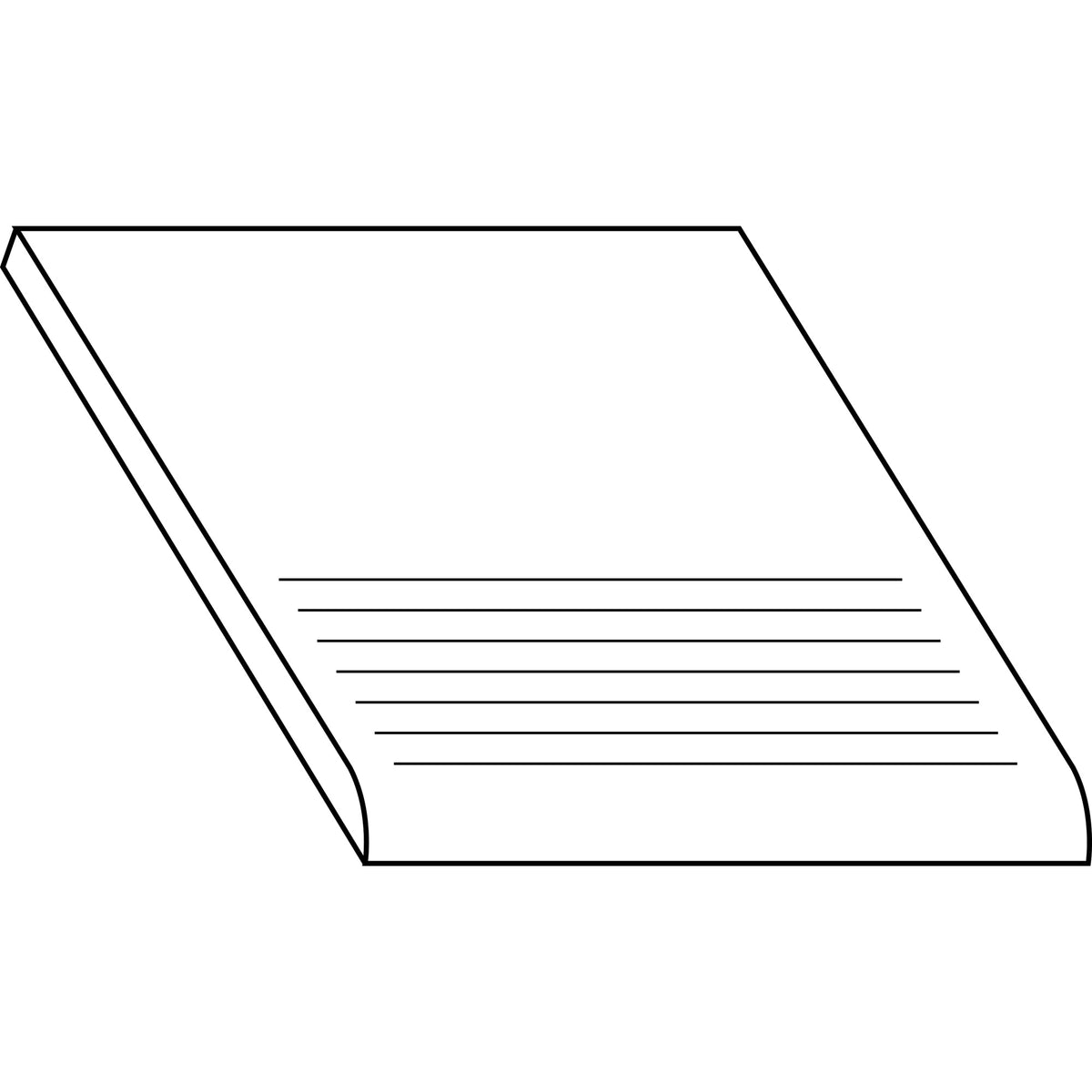 Daltile Ever Rock S6CF6 Gradino Step Tread Matte Floor Tile Trim