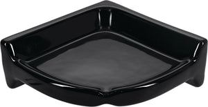 Daltile Bath Accessories Black Corner Caddy 2 3/8x6 3/4 Glossy Wall Bathroom Accessories