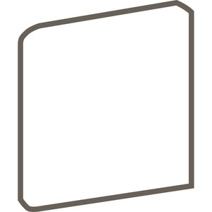 Daltile Vitruvian White Matte SN4449 Bullnose Corner Matte Wall Tile Trim