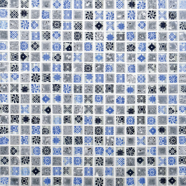Daltile Marvel Artistry Straight Joint 5/8x5/8 Mixed Mosaic Tile