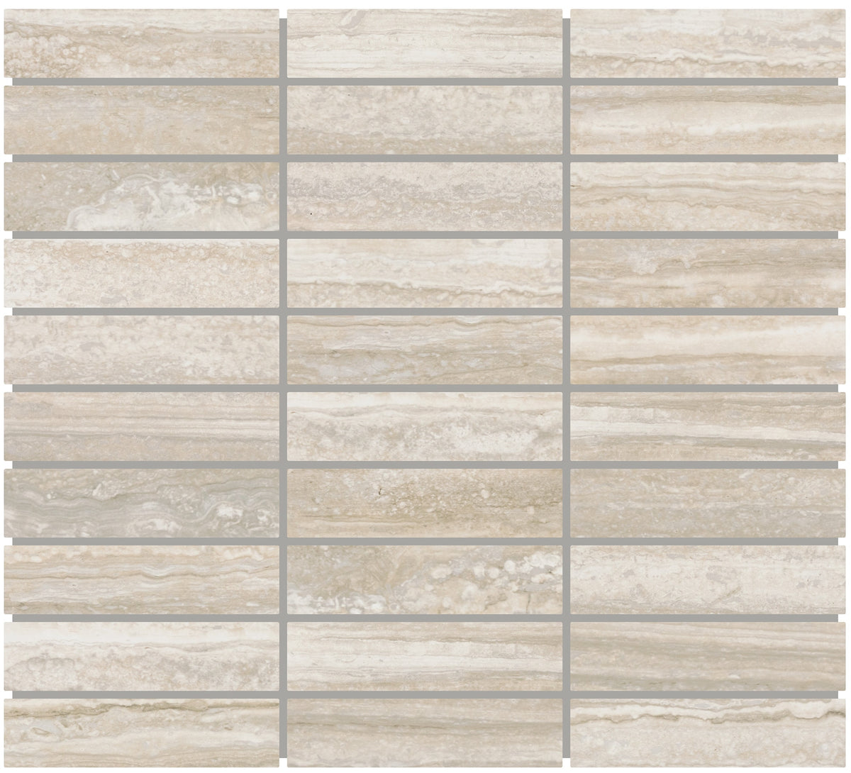 American Olean Reservorio Pebblestone Stacked 1x4 Matte Mosaic Tile