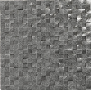 Daltile Structure Gunmetal 3D Cube 1/2x1/2 Satin Mosaic Tile