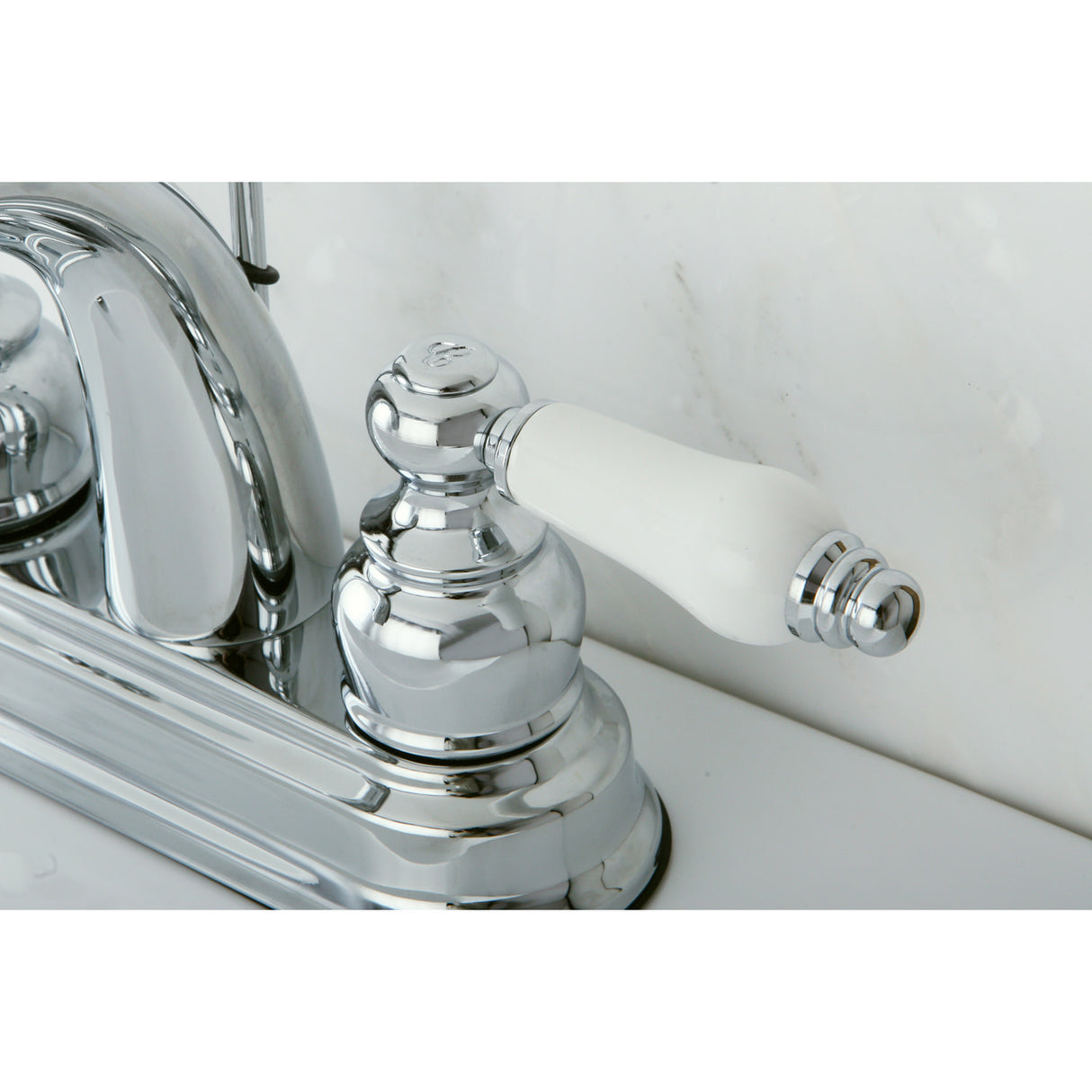 Kingston Brass KB5611PL Restoration 4 in. Centerset Bathroom Faucet, Polished Chrome