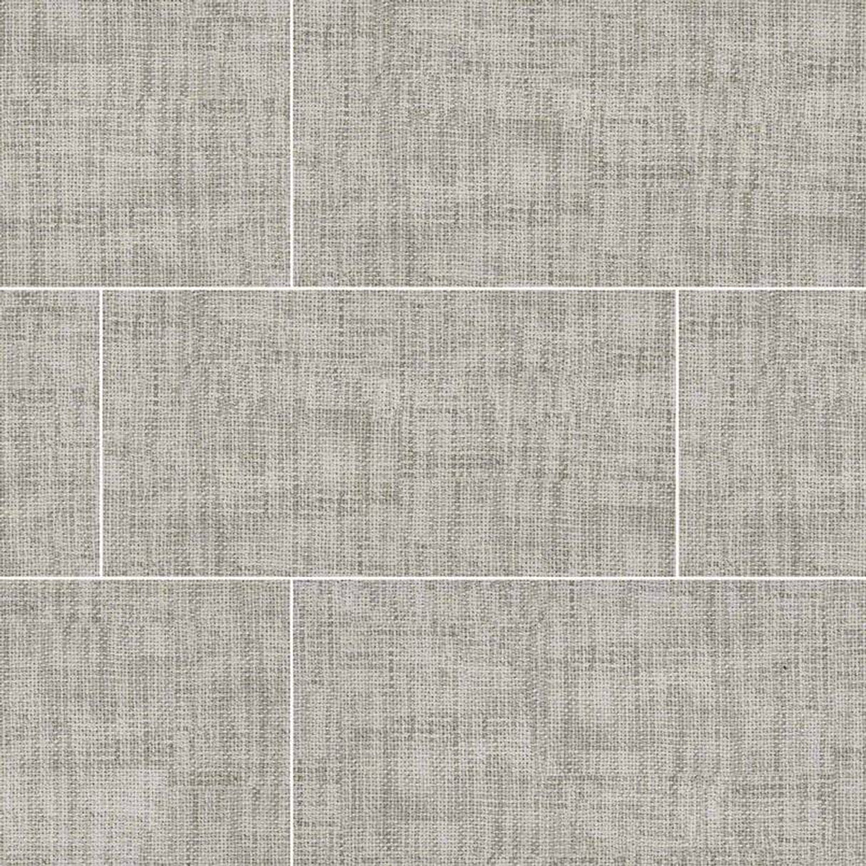 Tektile Crosshatch Gray 12"x24" Glazed Porcelain Floor and Wall Tile - MSI Collection TEKTILE CROSSHATCH GRAY 12X24 (Case)