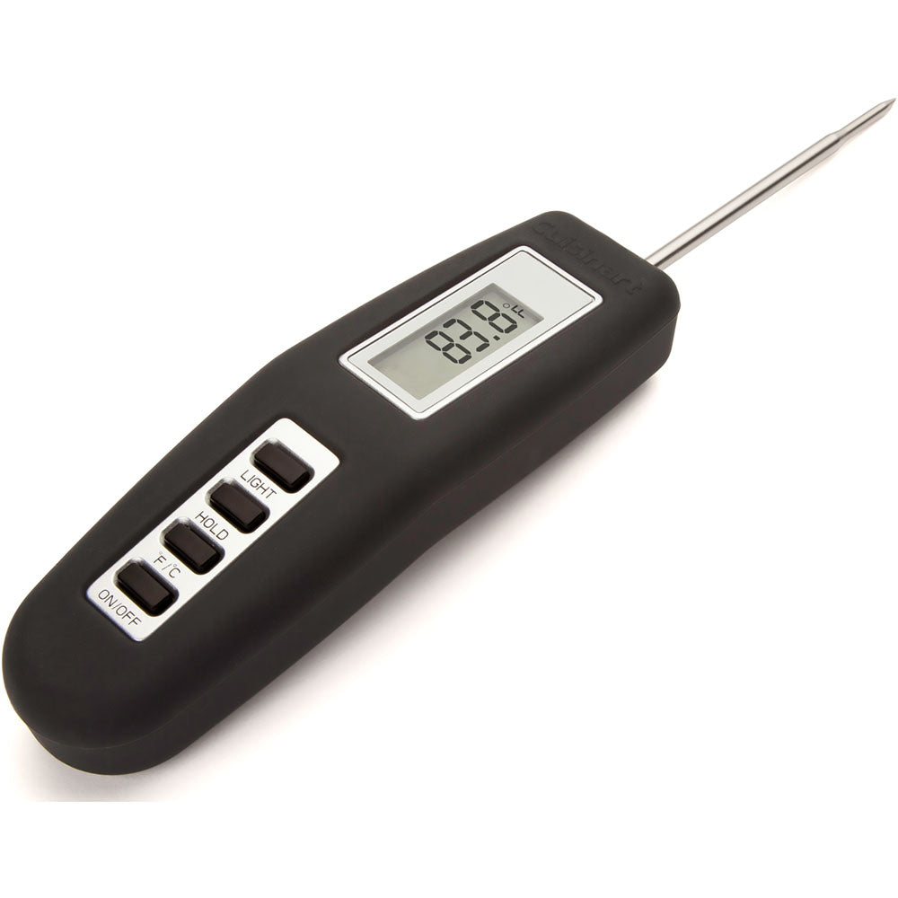 Cuisinart Grill CSG-466 Folding Probe Digital Thermometer, LED Lighting