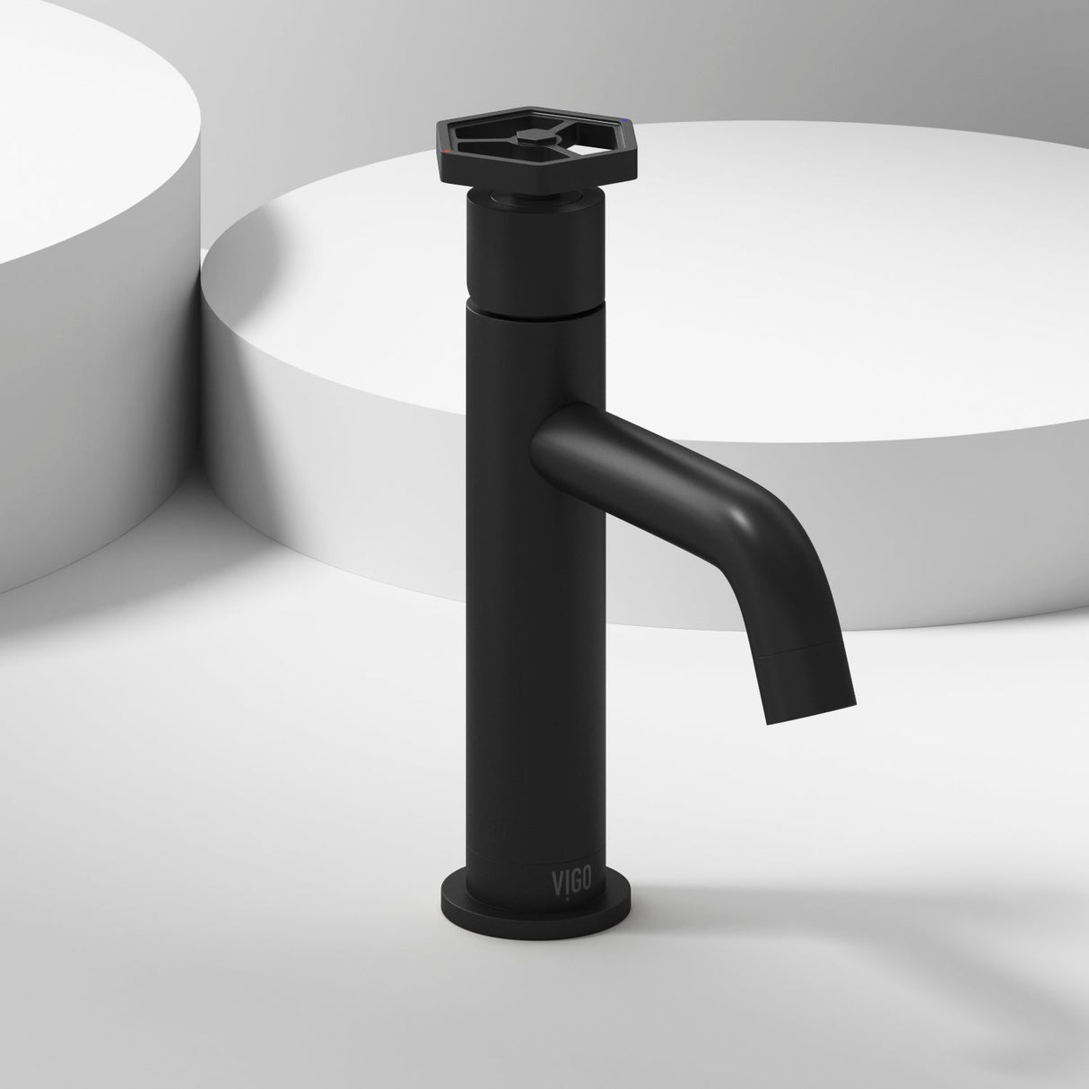 VIGO Ruxton Single Hole Bathroom Faucet in Matte Black VG01050MB