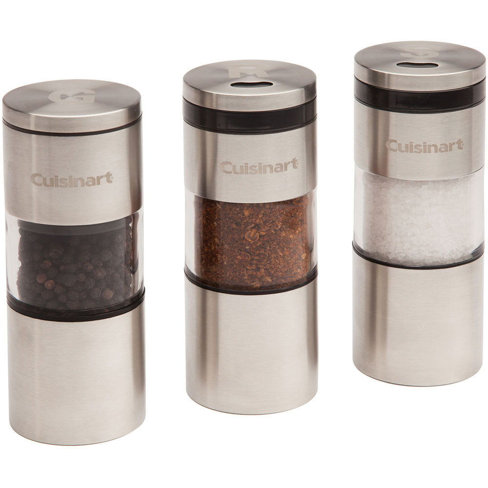 Cuisinart Grill CSS-33 3 Piece Grilling Spice Set, Magnetic