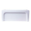 ALFI brand AB2418ARCH-W  24" White Arched Apron Thick Wall Fireclay Single Bowl Farm Sink