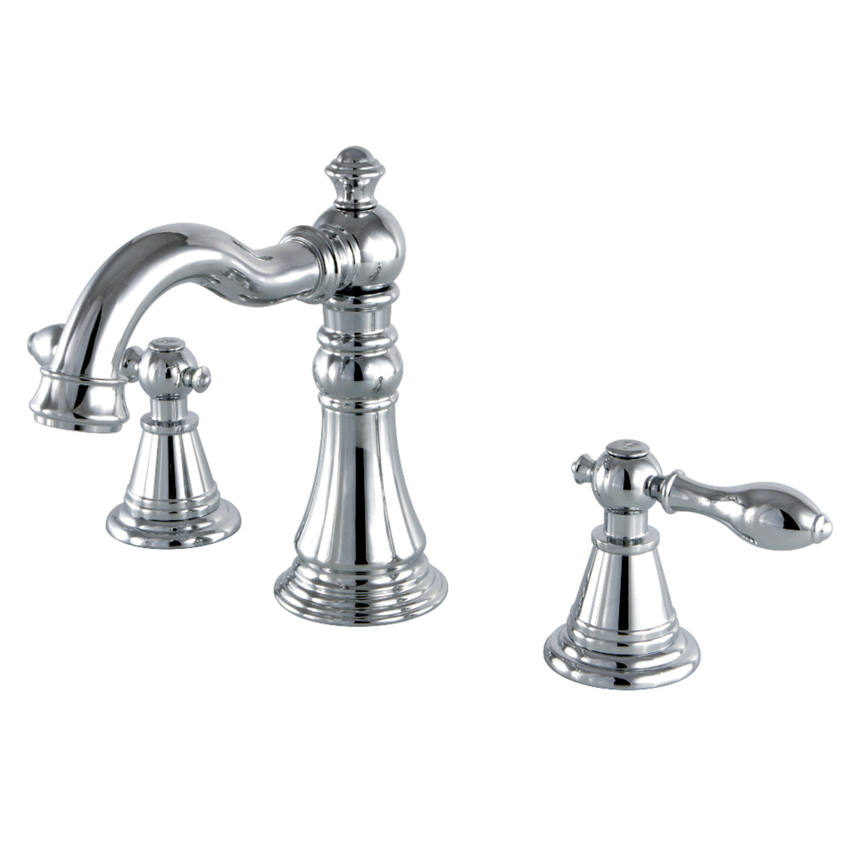 Fauceture FSC1971AL English Classic Widespread Bathroom Faucet, Polished Chrome