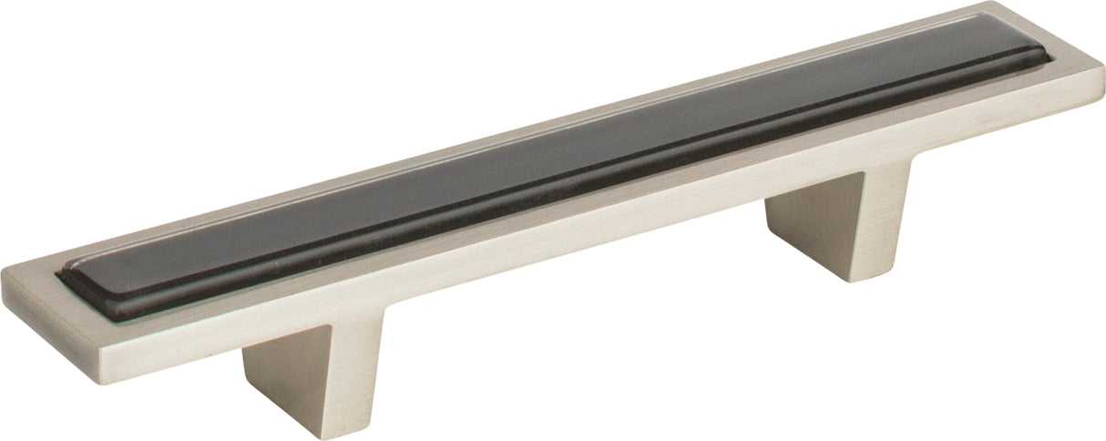 Atlas Homewares Spa Black Pull 3 Inch (c-c) Brushed Nickel