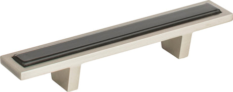 Atlas Homewares Spa Black Pull 3 Inch (c-c) Brushed Nickel