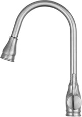 ANZZI KF-AZ215BN Bell Single-Handle Pull-Out Sprayer Kitchen Faucet in Brushed Nickel