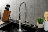 Gourmetier LS8778DL Concord Single-Handle Pre-Rinse Kitchen Faucet, Brushed Nickel