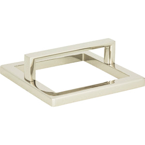 Atlas Homewares Tableau  Square Base and Top 3 Inch (c-c) Polished Nickel