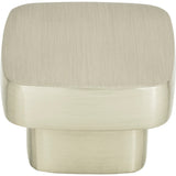 Atlas Homewares Chunky Square Knob Medium 1 7/16 Inch Brushed Nickel