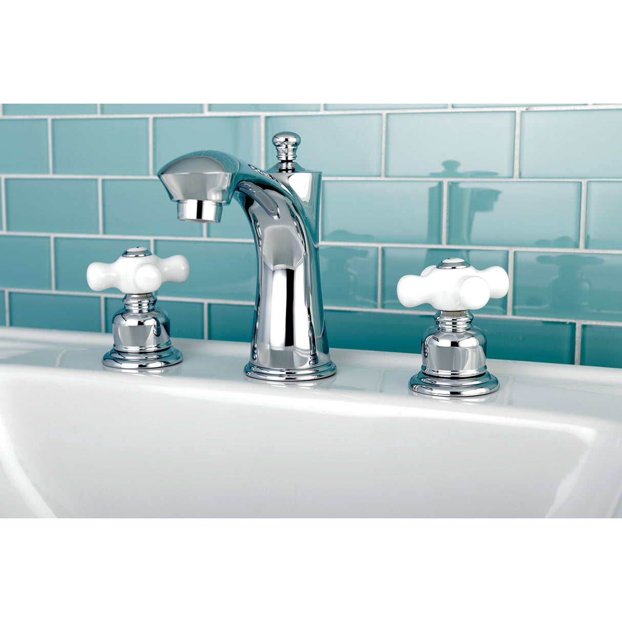 Kingston Brass KB7961PX 8 in. Widespread Bathroom Faucet, Polished Chrome