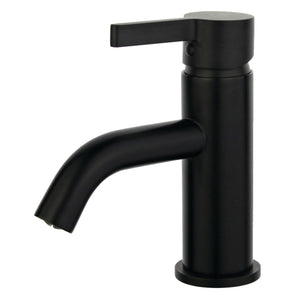 Fauceture LS8220CTL Continental Single-Handle Bathroom Faucet with Push Pop-Up, Matte Black