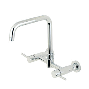Kingston Brass Concord 8-Inch Centerset Wall Mount Kitchen Faucet, Polished Chrome