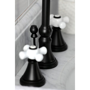 Kingston Brass KS2980PX Governor Widespread Bathroom Faucet, Matte Black