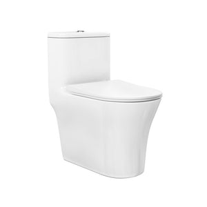 TWISTER Dual Flush, Cascade One-Piece Compact Toilet, 1.1/1.6 GPF