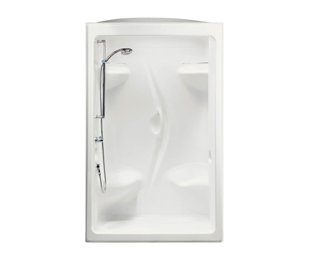 MAAX 101139-000-001-102 Stamina 48-I 51 x 36 Acrylic Alcove Center Drain Three-Piece Shower in White